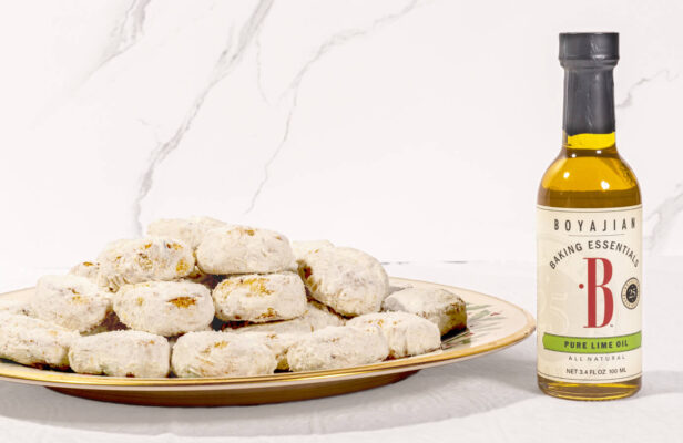 Lime Pecan Cookies Recipe from our friends at Boyajian Oil